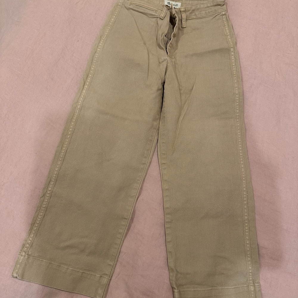 Madewell Women's Tan Wide Leg Pant
